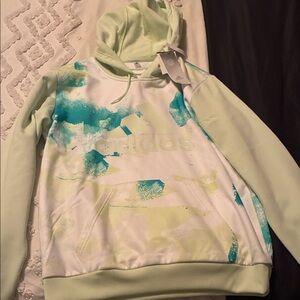 Adidas Pastel Green and Aqua Hoodie